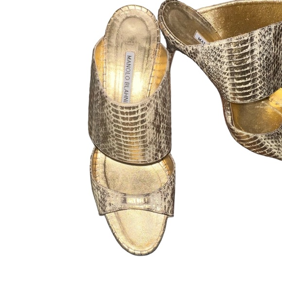 🌟MANOLO BLAHNIK🌟 AUTHENTIC 🌟       SZ 39 EU 8.5 US - Picture 3 of 8